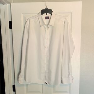 UNTUCKit Men's White Dress Shirt - Classic Button-Front
